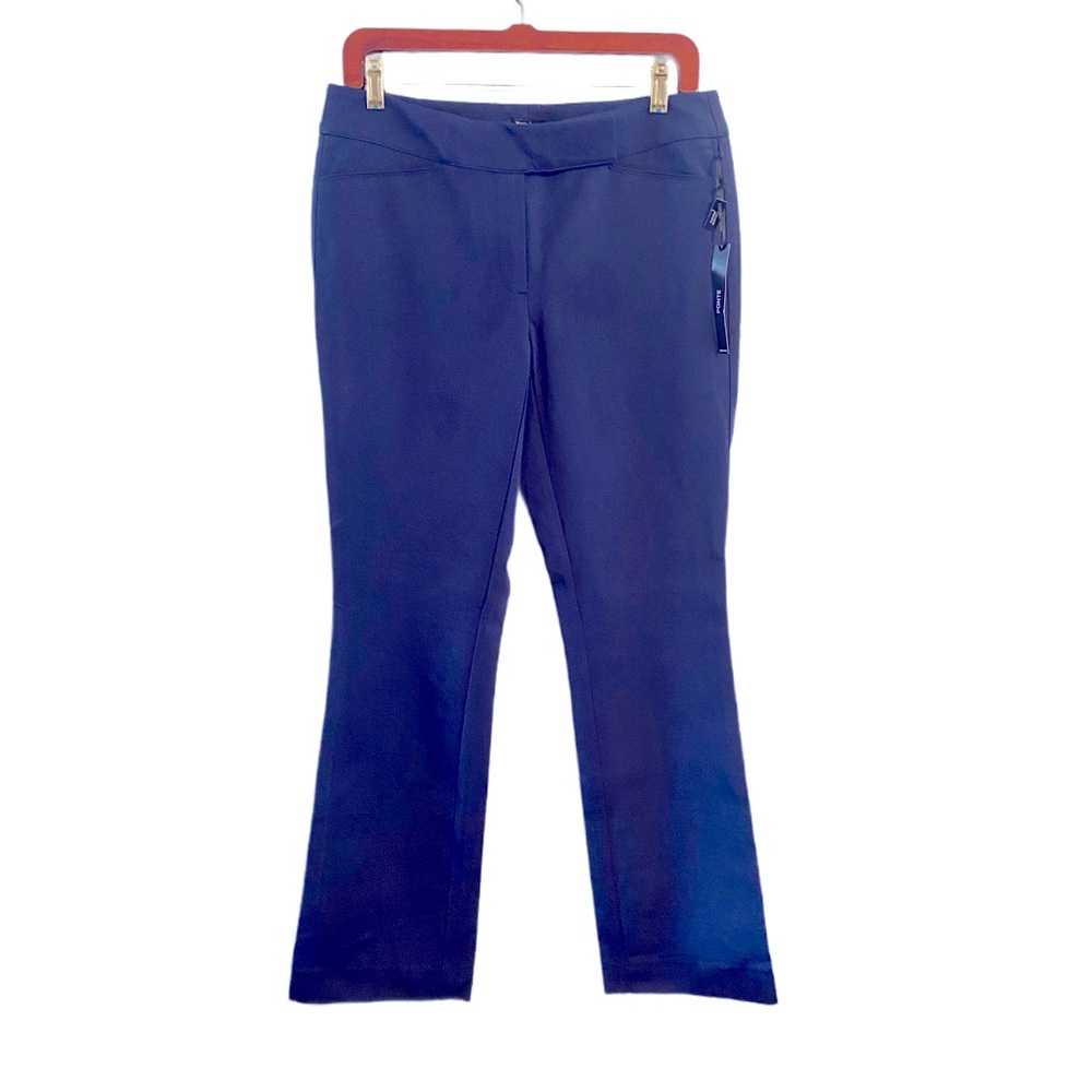 NWT White House Black Market Navy Boot Cut Stretch Slacks Pants Size 8